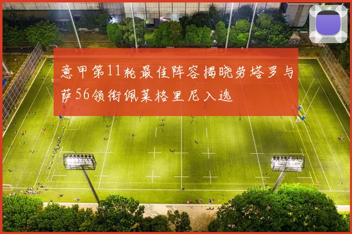 意甲第11轮最佳阵容揭晓劳塔罗与萨56领衔佩莱格里尼入选